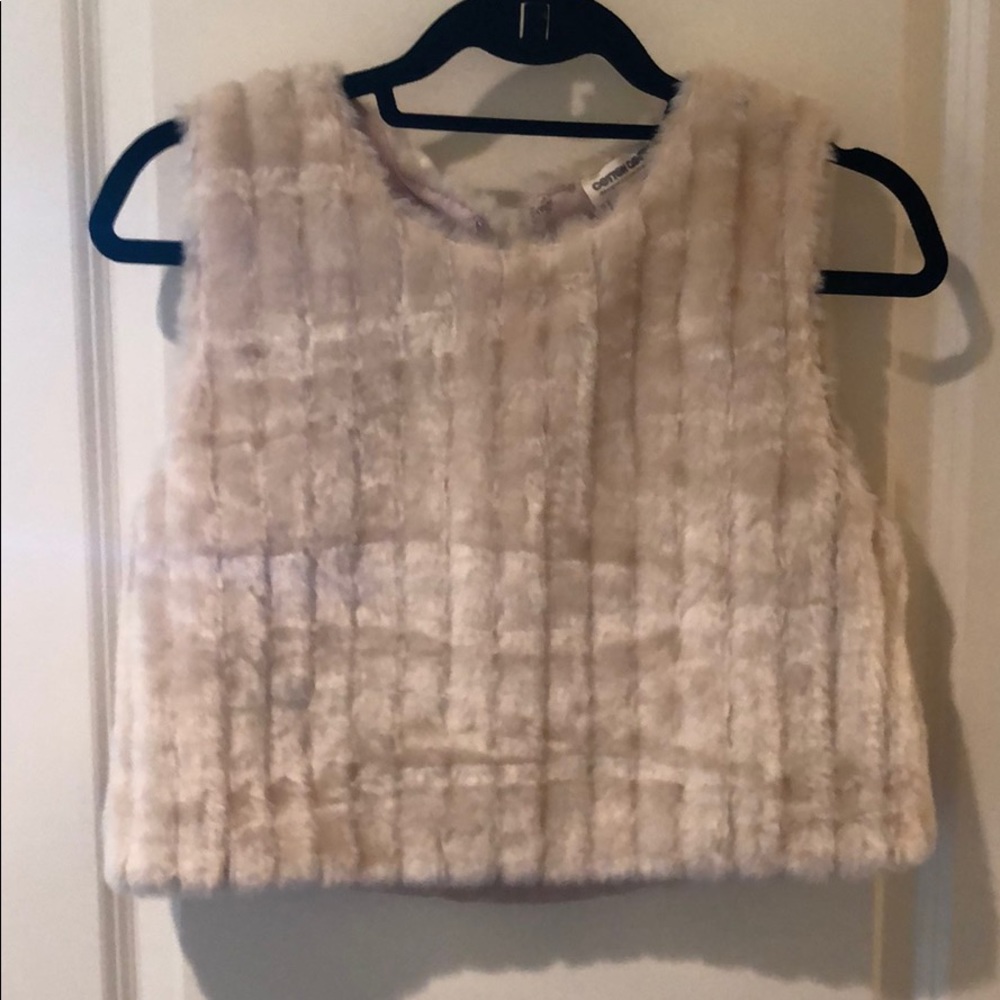 Faux Fur Top by Cotton Candy Sz S